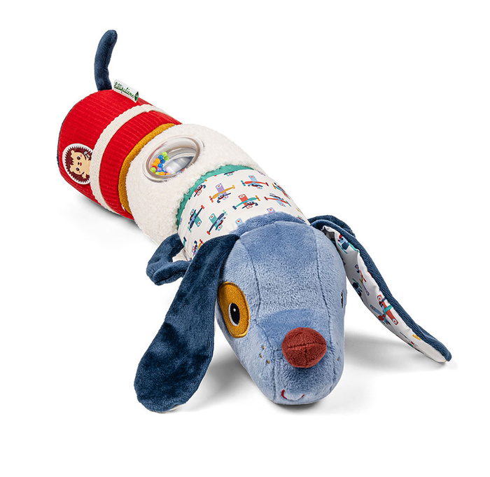 Wałek dźwiękowy 4-elementowy Piesek Jules Lilliputiens 83629  zabawki sensoryczne dla niemowląt i dzieci