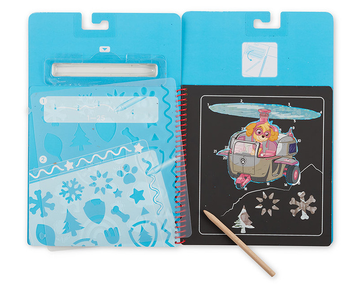 Zdrapywanka z rysikiem Psi Patrol Scratch Art Pad – Skye Melissa and Doug 33260