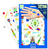 Tatuaże Kosmos świecące w ciemności DJ09590-Djeco, tatuaże dla dzieci