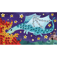 Zestaw kreatywny ozdabianie Cekinami Smoki Janod J07921