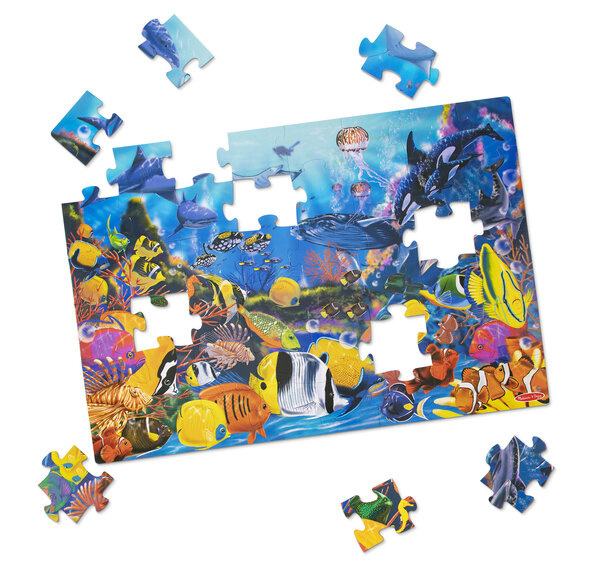 Puzzle podłogowe XL Podwodny Świat 48 el. Melissa and Doug 10427