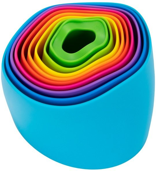 Kolorowe klocki cylindryczne do układania Wieża SpiroKu Fat Brain Toys FA318-1