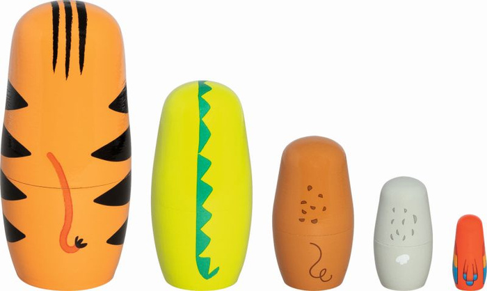 Matrioszki drewniane Tygrys Tavi i jego przyjaciele Goki 60661