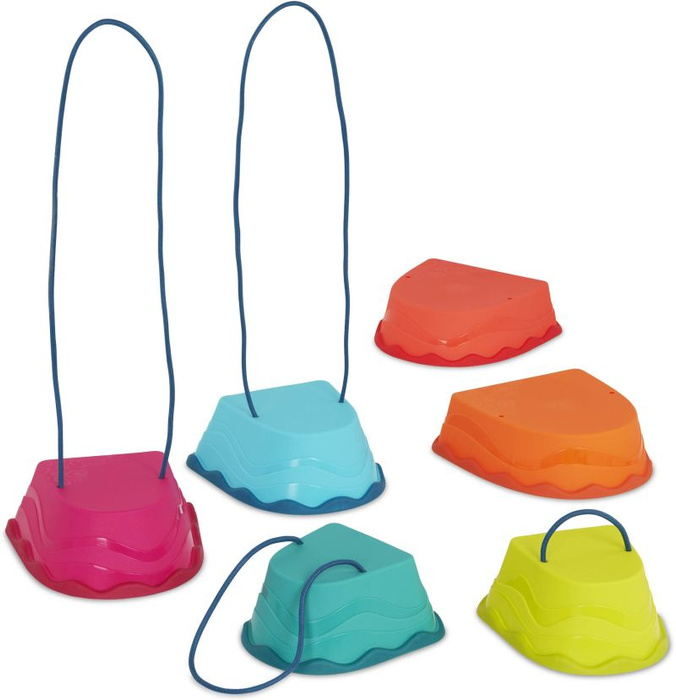 Kolorowe szczudła kubeczkowe steppery dla dzieci Step-n-Stomp B.Toys BX2190Z