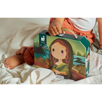 Puzzle w walizce Obraz inspirowany twórczością da Vinci 100 elementów Janod J02579 