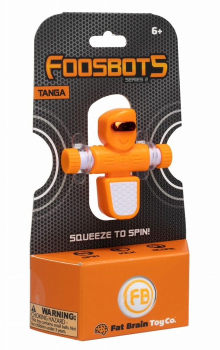 Piłkarzyki Foosbots Pomarańczowy zestaw dla jednego gracza Fat Brain Toys FA479-1p