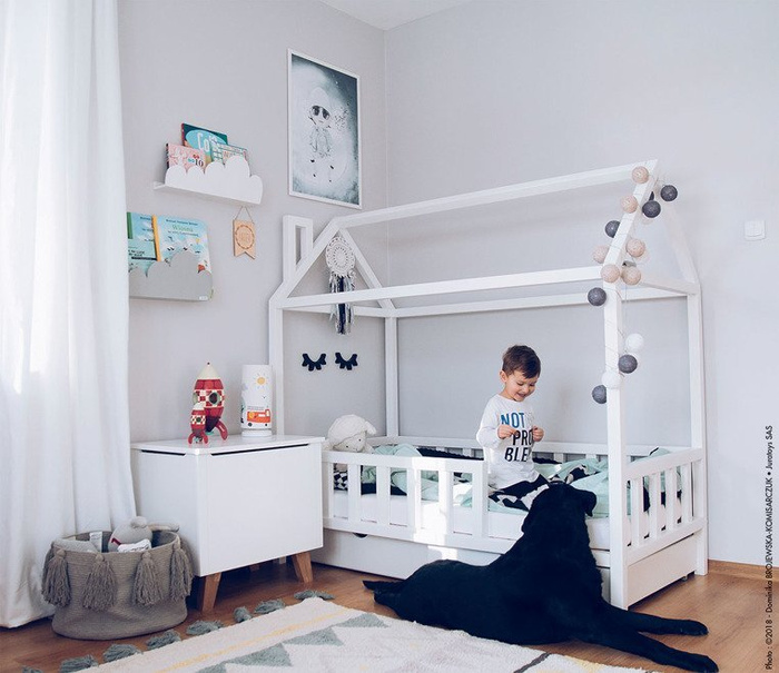 Drewniana, mała, magnetyczna rakieta, "Czerwona strzała", JND05207-Janod, zabawki dla chłopców