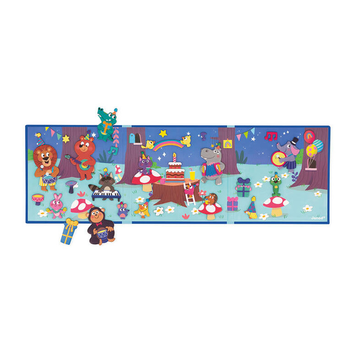 Magnetyczna układanka Przyjęcie w lesie Magneti'stories J05455 Janod