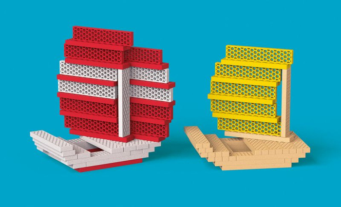 Kreatywne klocki konstrukcyjne kolorowy Fun Box Bioblo 200 elementów