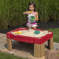 Duża Piaskownica STEP2 759499 Stół z pokrywą i torem samochodowym 2w1 dla dzieci do kreatywnej zabawy