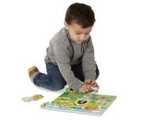 Drewniana układanka z uchwytamimi Zwierzęta Melissa & Doug 19053