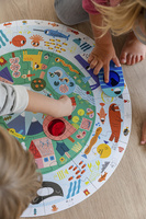 Puzzle dla dzieci okrągłe XXL Odkryj zwierzęta Goula 53177