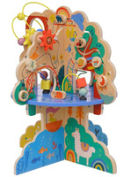 Duża kostka edukacyjna Przygody zwierząt na szczycie drzewa 160810-Manhattan Toy, zabawki motoryczne