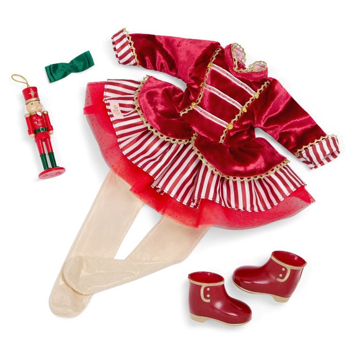 Lalka świąteczna Hollie 46 cm z ozdobą choinkową dziadek do orzechów Our Generation BD31745Z