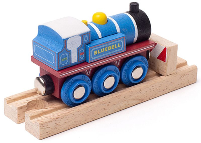 Drewniany pociąg parowóz Bluebell Bigjigs Rail BJT423 kolejki dla dzieci