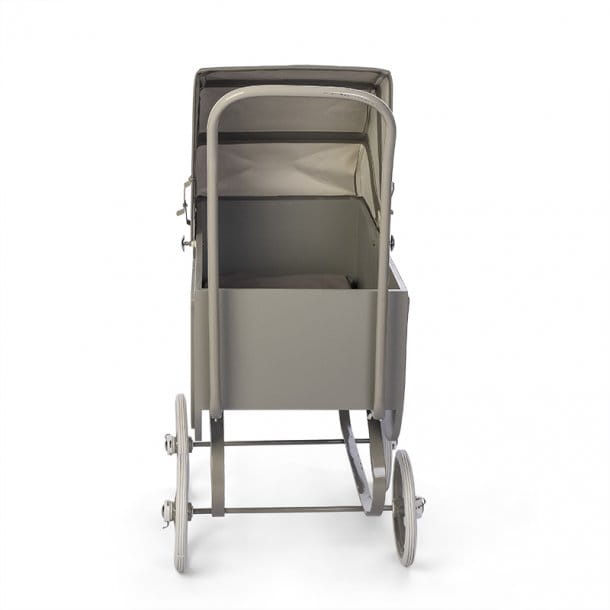 Duży wózek dla lalek Doll Pram Vintage Grey Astrup 84157