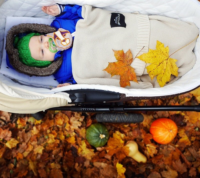 Bambusowy koc Milk coffee beż LL0355-Lullalove, kocyki dla dzieci