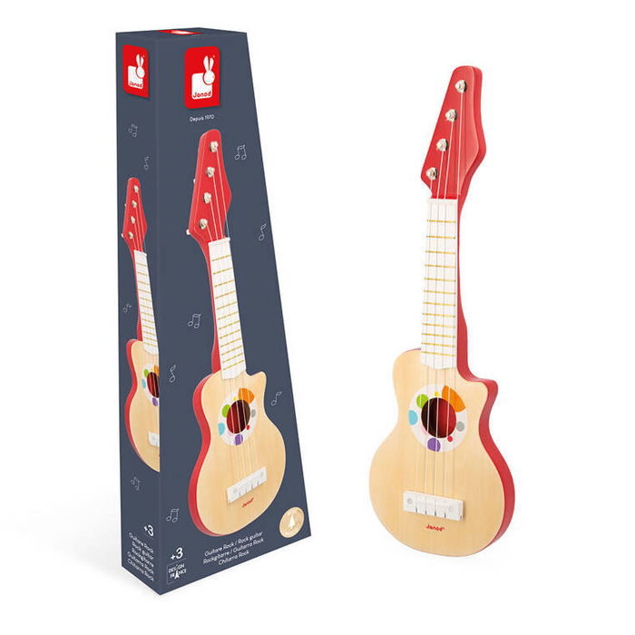 Gitara rockowa dla dzieci Confetti instrument muzyczny Janod J07644