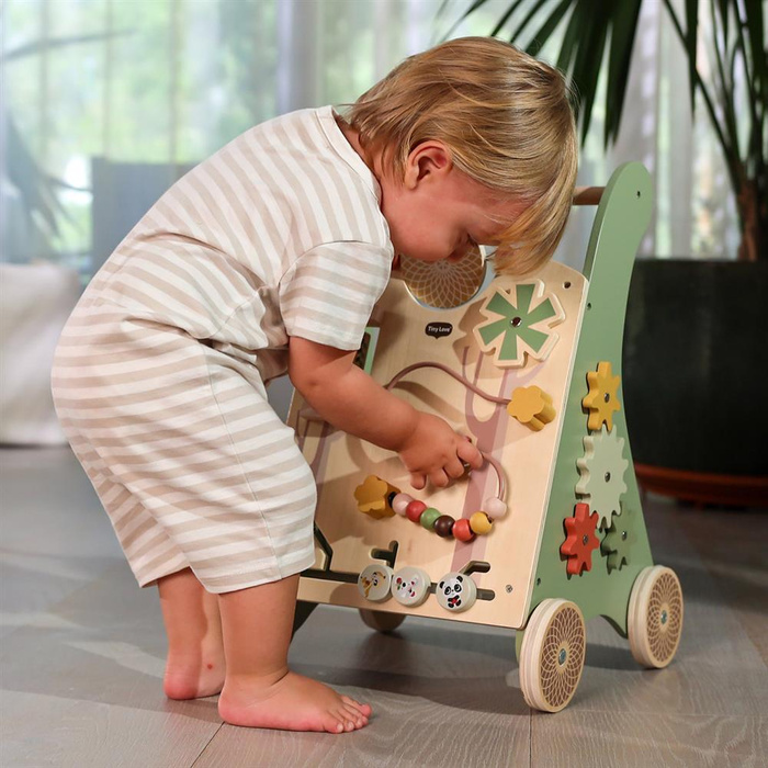 Drewniany Chodzik edukacyjny Tiny Love TL15051006768 Pchacz z interaktywnymi funkcjami 2w1 Boho Chic