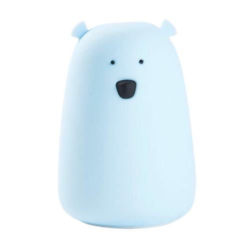 Lampka nocna silikonowa niebieska Miś Duży Rabbit & Friends 520066B Lampki nocne dla dzieci