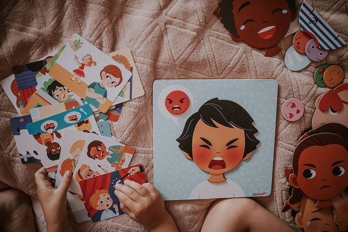 Magnetyczna układanka Emocje, Janod J08038