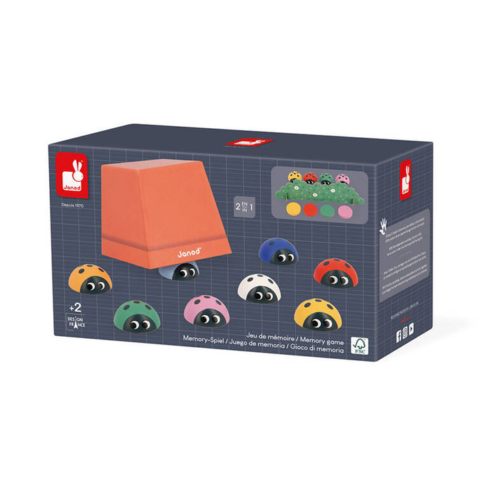 Drewniana gra pamięciowa memory Biedronki J05079 Janod