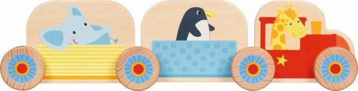 Zestaw do budowy pociągu Mój mały pociąg 58437-Goki, mały majsterkowicz