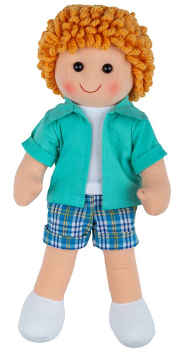 Miękka lalka Jakub BJD056-Bigjigs Toys, przytulanki dla dzieci