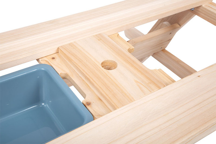 Drewniany stolik dla dzieci do zabawy piaskiem wodą błotem 12422 Small Foot Outdoor zabawki ogrodowe