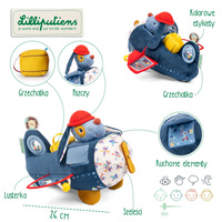 Przytulanka piesek z koszyczkiem i akcesoriami Piesek Jules Lilliputiens 83547