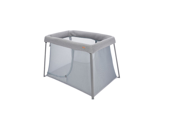 Łóżeczko turystyczne dwupoziomowe z funkcją kojca 3w1 Eazy sleep Heather grey Pebble Beaba 946004