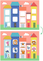 Zestaw artystyczny odrysowywanie Djeco DJ09289 Okna w pojazdach i budynkach