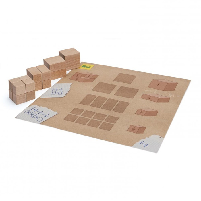 Drewniana Gra edukacyjna Erzi 42042 Nauka ułamków i dzielenia przez zabawę