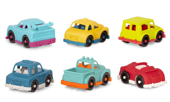 Zestaw 6 małych autek Happy Cruisers B.toys BX2265Z