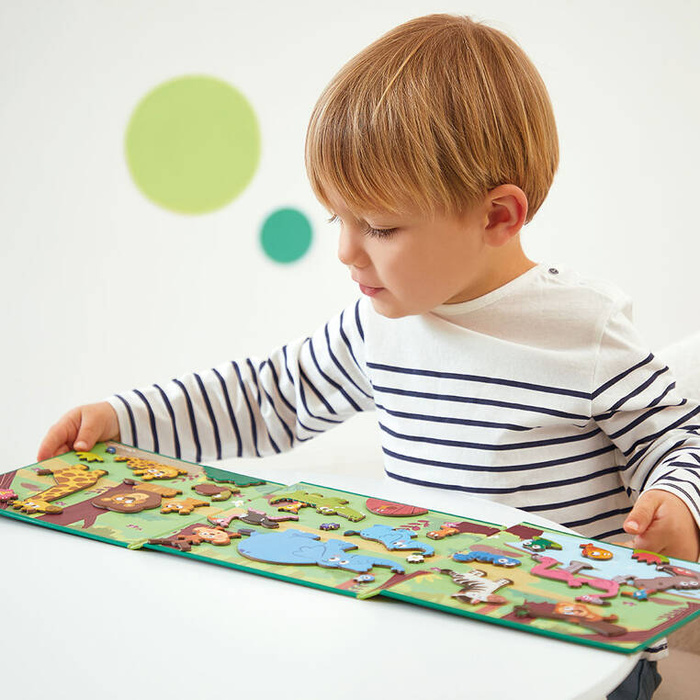 Magnetyczna układanka Afrykańskie zwierzęta J05456 Janod