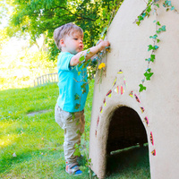 Domek dla dzieci Chatka do ogrodu z gałązek wierzby Willow Hut Erzi 52011