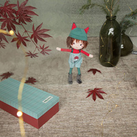 Lalka przytulanka Louis 32cm ozdobne pudełko w kratkę 83487 LILLIPUTIENS