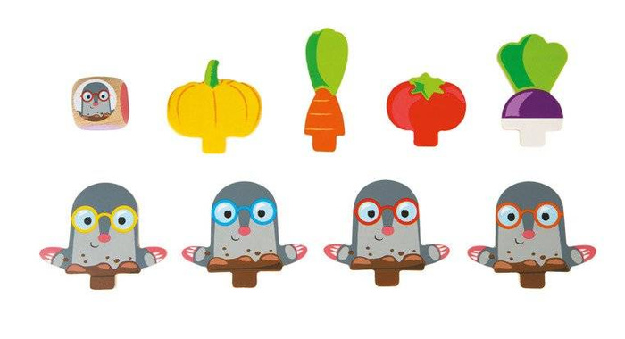 Gra dla dzieci Unikaj kreta J08246-Janod, zabawka edukacyjna