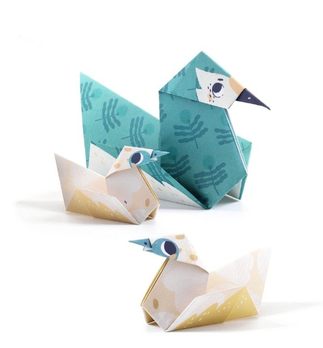 Zestaw do origami Moja familia DJ08759-Djeco, zabawki kreatywne