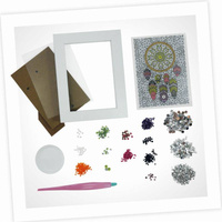 Mozaiki z kryształków - ŁAPACZ SNÓW DP006-Buki, zestaw artystyczny dla dzieci