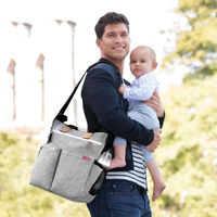 Torba Duo Signature Grey Melange 200326-Skip Hop, torba dla mamy