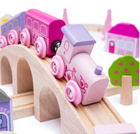 Czarodziejska kolejka drewniana dla dziewczynki, BJT023-Bigjigs Rail