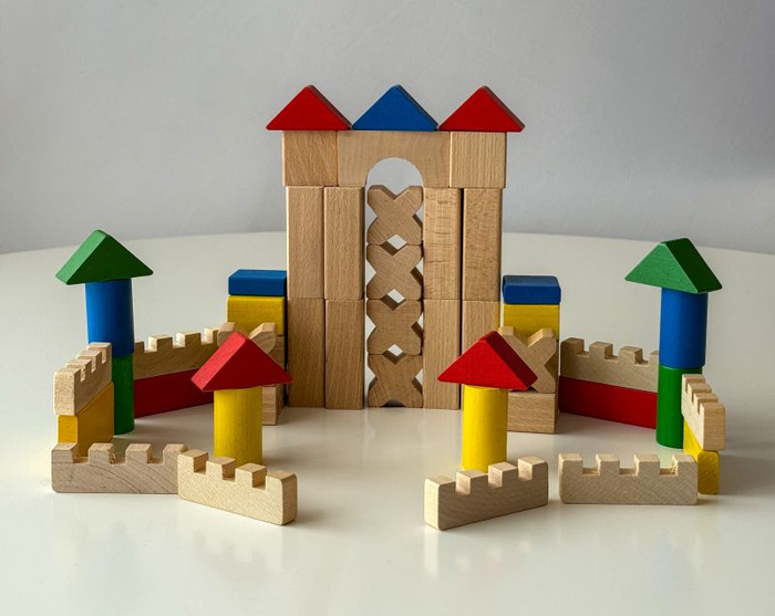 Klocki drewniane zestaw 300 elementów Mumbee 53324