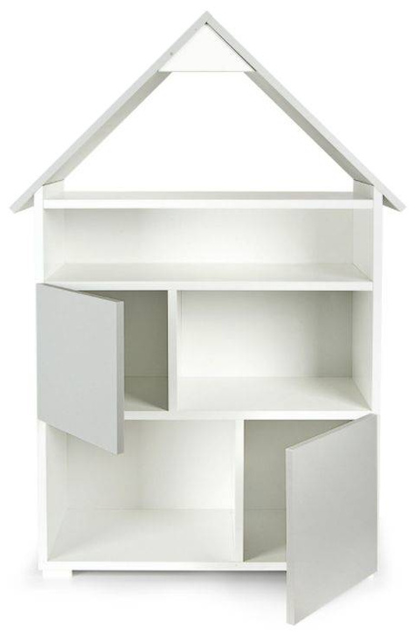 Drewniany regał w kształcie domku Mała Chatka, meble do pokoju dziecięcego