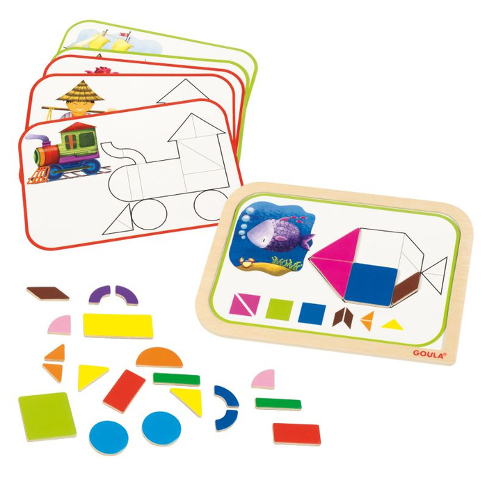 Układanka magnetyczna dla dzieci Kształty Goula 53155
