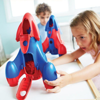Rakieta niebiesko czerwona Wyprawa na Marsa GTRKTR1040- Green Toys, zabawka dla dzieci