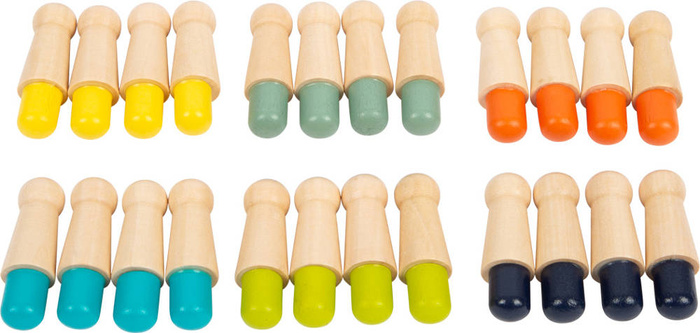 Kolory drewniana gra pamięciowa Memo 11962-Small Foot, gry planszowe dla dzieci