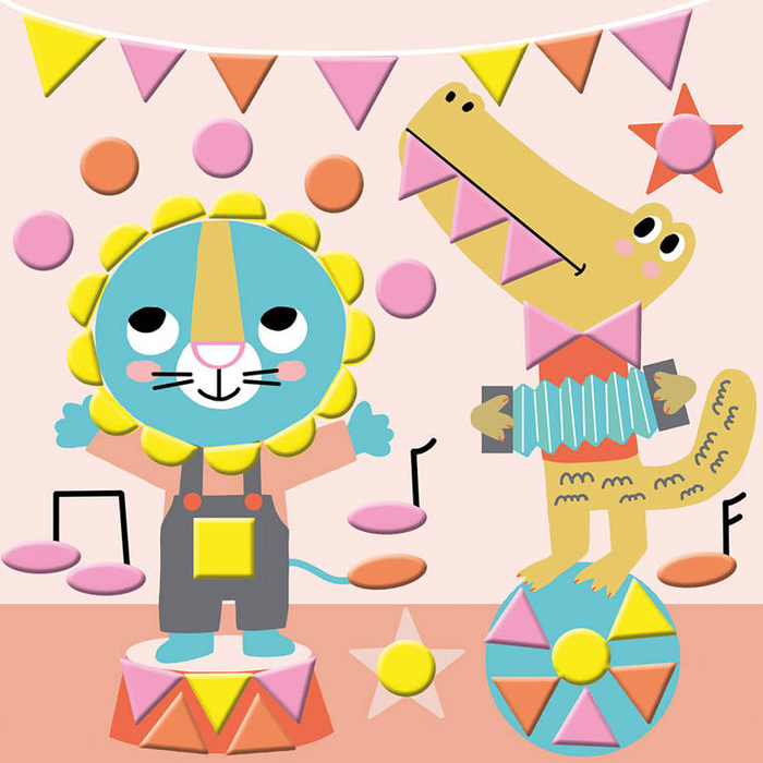 Zestaw kreatywny Naklejki geometryczne My arts crafts Janod J07740