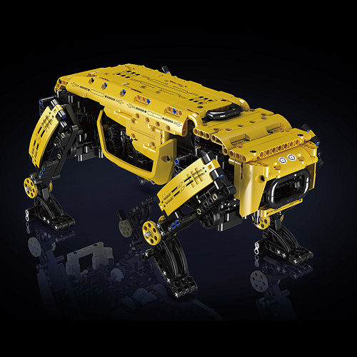 Klocki konstrukcyjne Mould King 15075S Robot Pies Boston Dog zdalnie sterowany Model budowlany 921 elementów