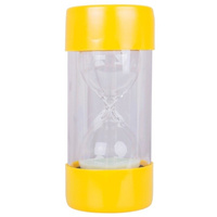 Żółta klepsydra 180 sekund Minutnik Ballotini 3 Minuty BJE0004-Bigjigs Toys, czasomierz dla dzieci